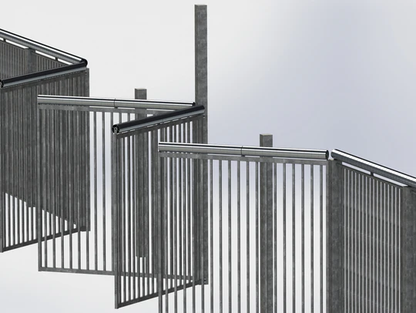 Barrière de défense rotatives à sens unique Vandgard® - 1 mètre